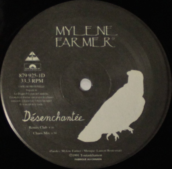 Pochette de Désenchantée, édition 1991 Canada