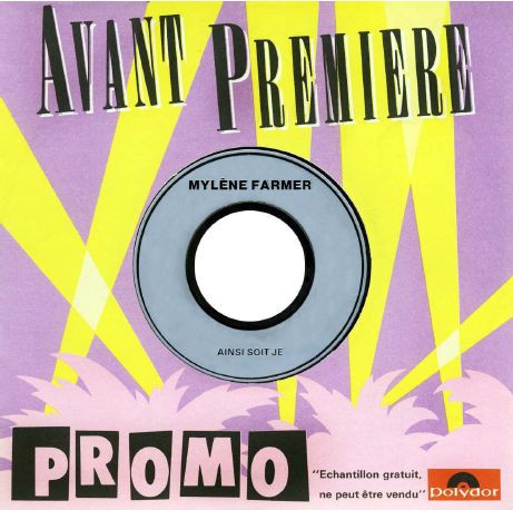Pochette de Ainsi Soit Je..., édition 1988 France